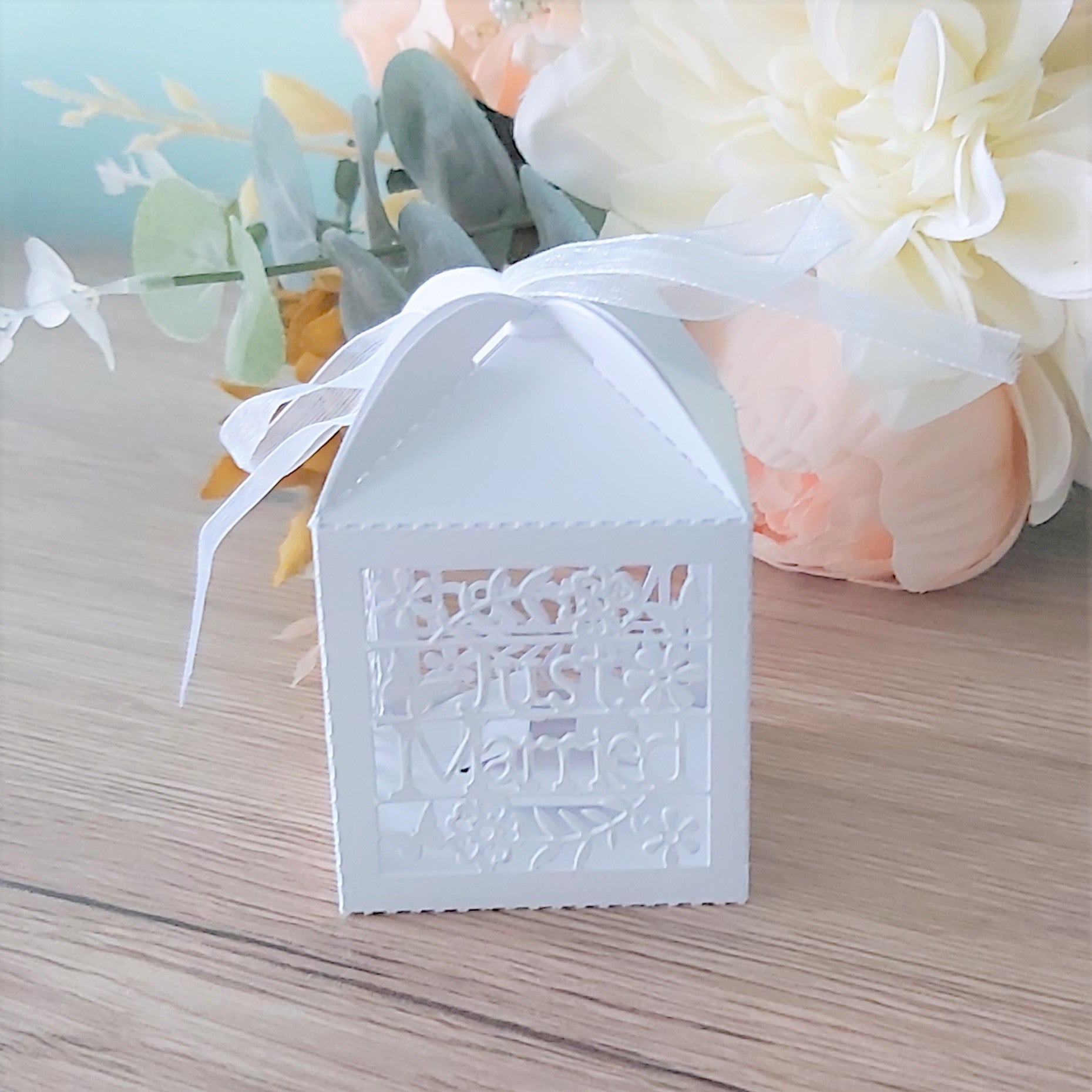 Just Married Laser Cut Box
