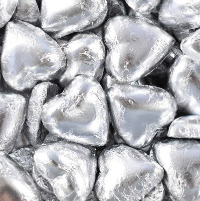Silver Chocolate Hearts