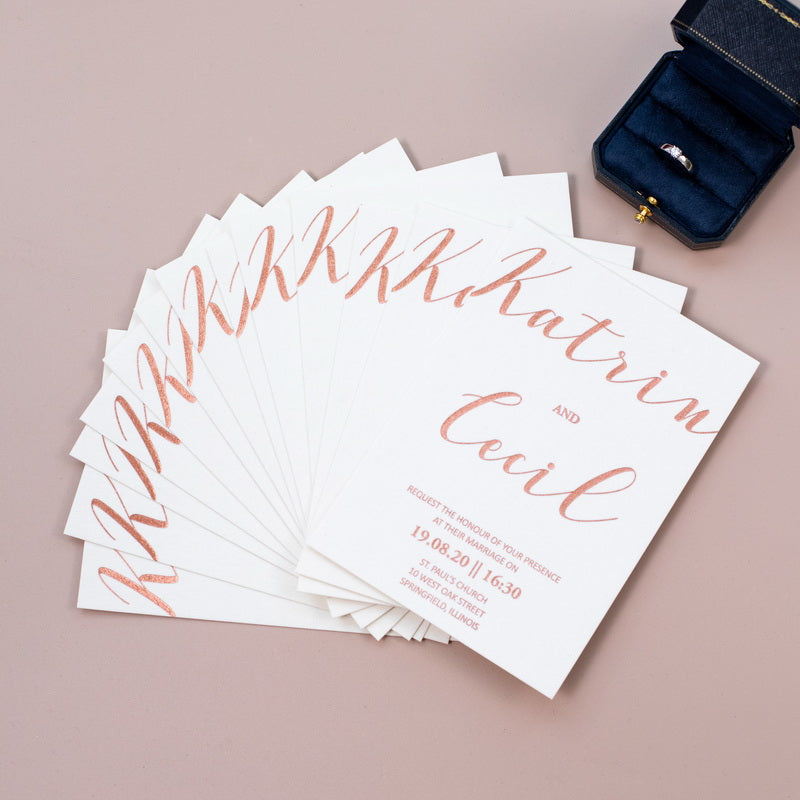 Chic Velvet Flat Velvet Invitation