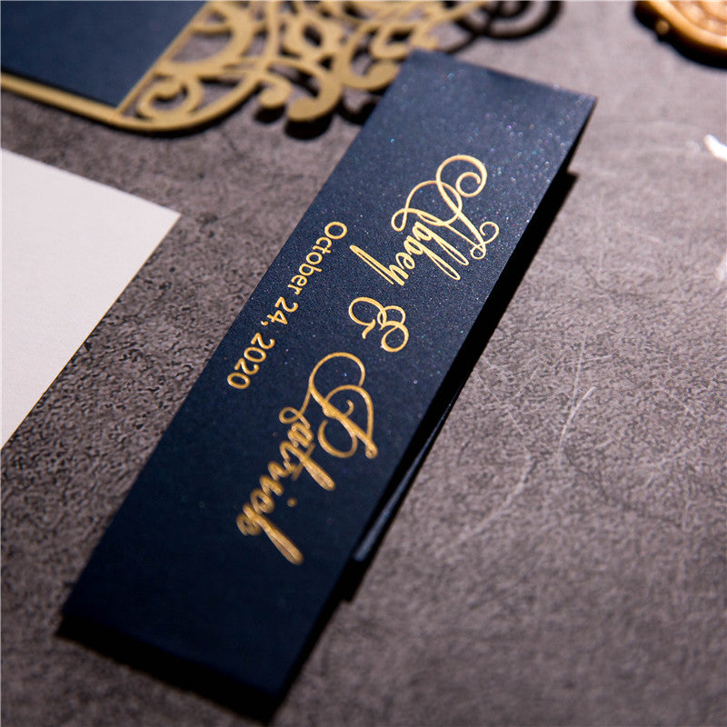 Gorgeous Lace Laser Cut Foil Printing Invitation (Ready 2 GO Set)