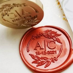 Branch Ring Initials - Customised 25mm Wax Seal Stamp Head