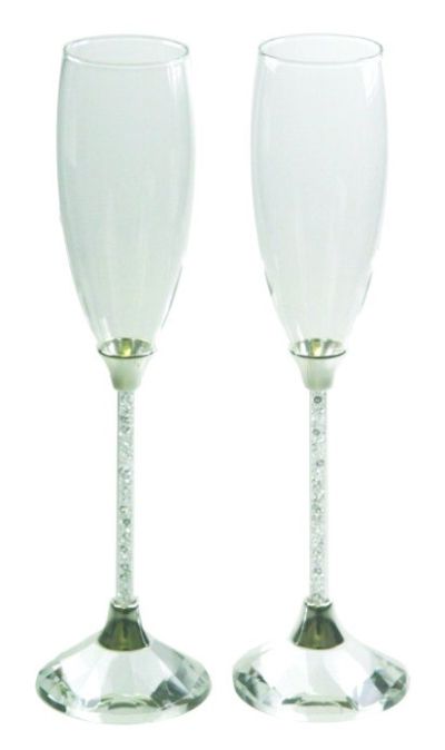 Crystal Stem Toasting Glasses