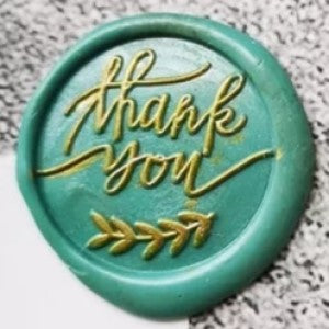 Thank You Wreath - Self-Adhesive Wax Seals