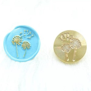 Two Dandelion - 25mm Wax Seal Stamp Head