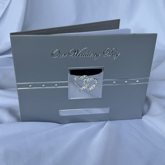 Diamante Hearts Luxury Guest Book