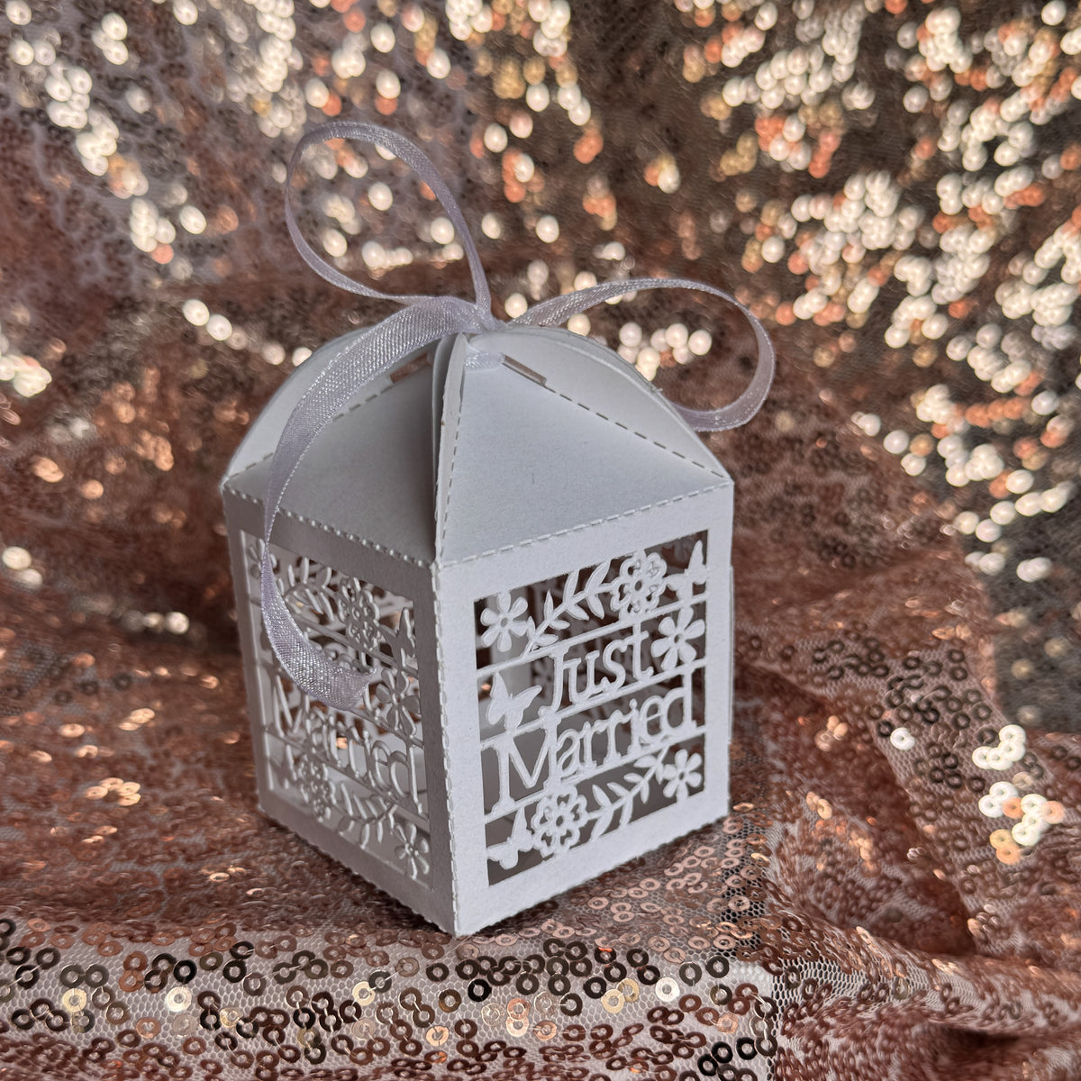 Just Married Laser Cut Box