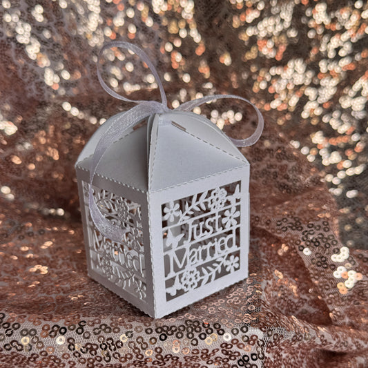 Just Married Laser Cut Box