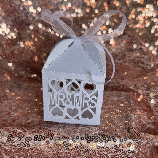Mr & Mrs Laser Cut Box