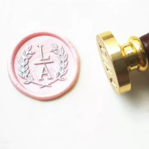 2 Branches Initials - Customised 25mm Wax Seal Stamp Head