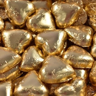 Gold Chocolate Hearts