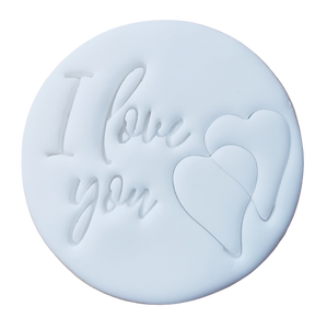 I Love You - 6cm Round Sugar Cookie
