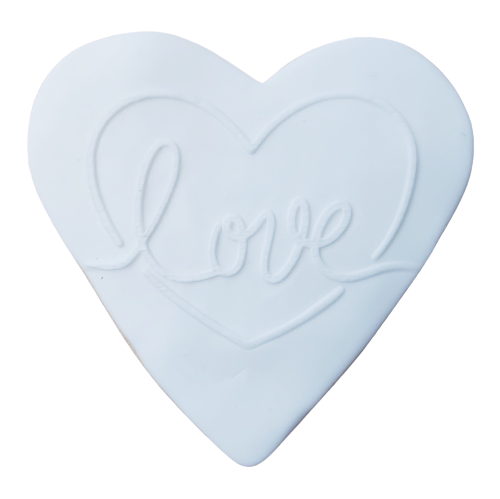 Love - 6cm Heart Sugar Cookie