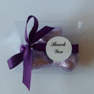 Chocolate Hearts Pillow Box