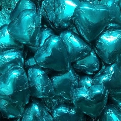 Teal Chocolate Hearts