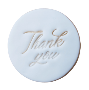 Thank You - 6cm Round Sugar Cookie