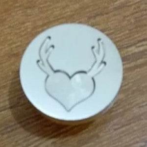 Antler Heart - 25mm Wax Seal Stamp Head