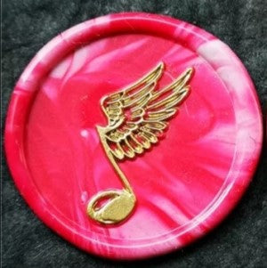Flying Music Note - Self-Adhesive Wax Seals
