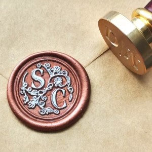 Garden Initials - Customised 25mm Wax Seal Stamp Head