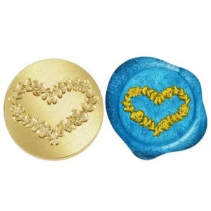 Heart Wreath - 25mm Wax Seal Stamp Head