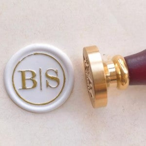 Initials with Ring - Customised 25mm Wax Seal Stamp Head