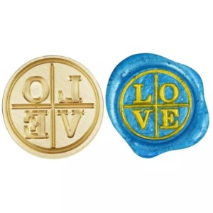 L O V E - 25mm Wax Seal Stamp Head