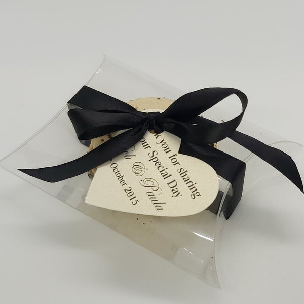 Macaron Pillow Box, Bow and Swing Tag