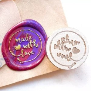 Made with Love - 25mm Wax Seal Stamp Head