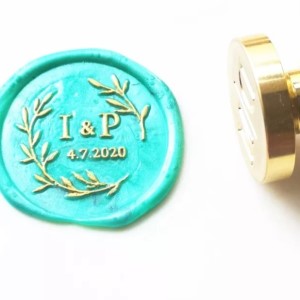 Olive Initials - Customised 25mm Wax Seal Stamp Head