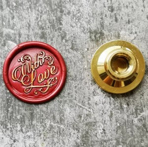 With Love 2 - 25mm Wax Seal Stamp Head