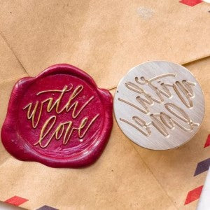With Love 3 - 25mm Wax Seal Stamp Head